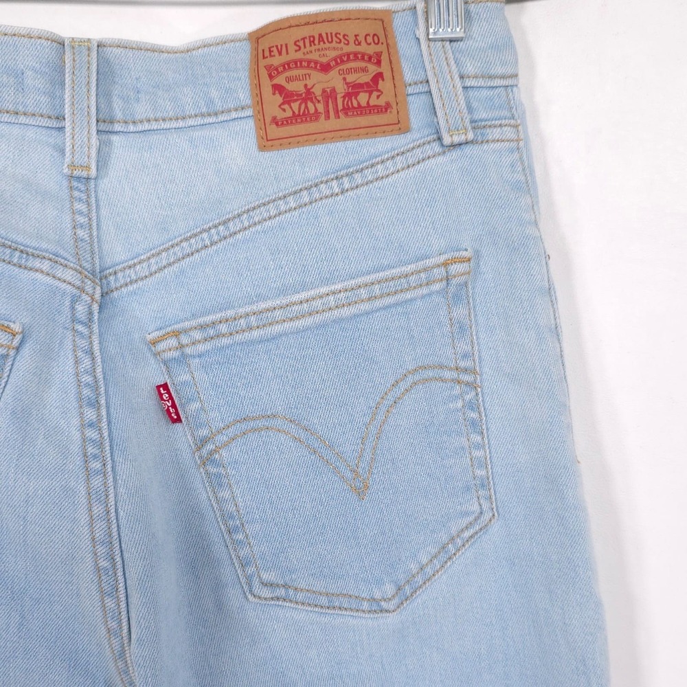 LEVIS Womens Jeans Ribcage Boot Flare 30 High Rise Stretch Blue Light 36934-0013 - Picture 8 of 15